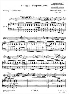 Largo Expressivo pour Violon et Piano von Giulio Gaetano Pugnani 