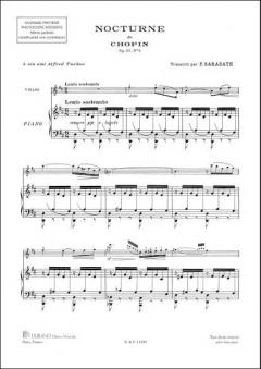 Nocturne En Re Majeur, Opus 27 Nr. 2 Transcription von Frédéric Chopin 