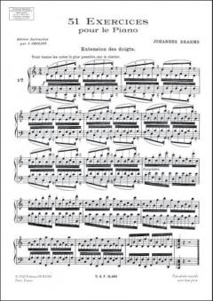 51 Exercices von Johannes Brahms für Klavier im Alle Noten Shop kaufen