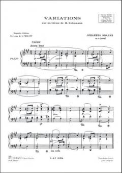 Variations sur un thème de Schumann von Johannes Brahms 