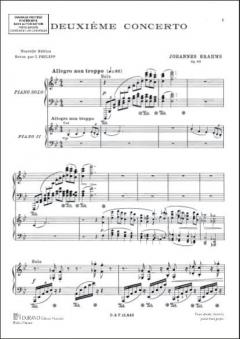 Concerto Nr.2 Op. 83 Piano et 2 Piano pour L'orches von Johannes Brahms 