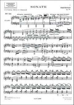 Sonate En Fa Diesis Majeur Op. 78 Nr.24 Piano von Ludwig van Beethoven 