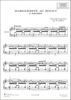 Marguerite Au Rouet Piano von Franz Schubert 