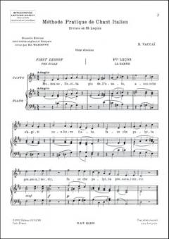 Methode de Chant von Nicola Vaccai 