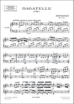 Bagatelle Op. 33 Nr.1 Mib von Ludwig van Beethoven 