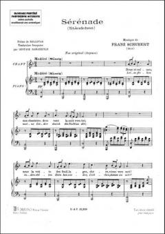 Serenade Vx. Elevees/Piano von Franz Schubert 