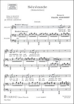 Serenade (Voix Graves) pour Chant et Piano von Franz Schubert 