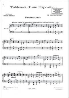 Tableaux D'une Exposition pour Piano (L. Garban) von Modest Petrowitsch Mussorgski 