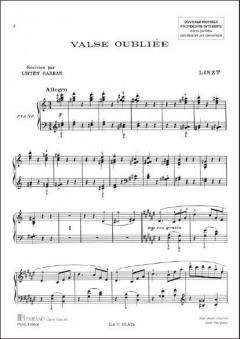 Valse Oubliee Nr.1 pour Piano von Franz Liszt 