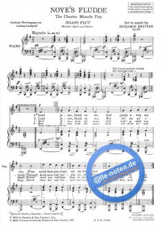 Noye's Fludde op. 59 von Benjamin Britten 