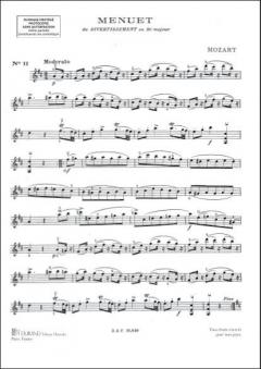 Menuet/divertissement Vl von Wolfgang Amadeus Mozart 