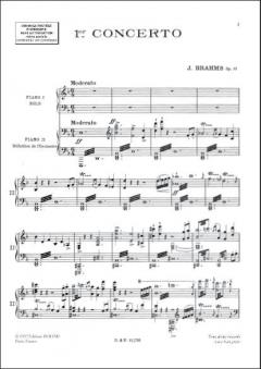 Concerto Nr.1 Op. 15 Piano et 2 Piano pour L'orches von Johannes Brahms 