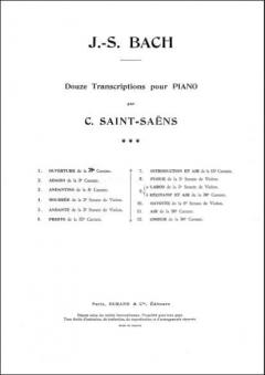 12 Transcriptions pour Piano von Johann Sebastian Bach 