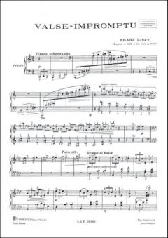 Valse Impromptu pour Piano von Franz Liszt 