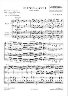 Concerto BWV 1052 von Johann Sebastian Bach 