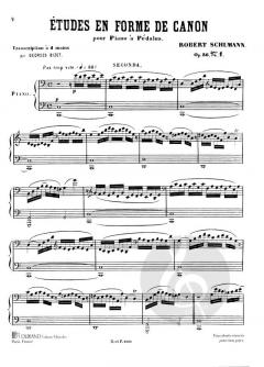 6 Etudes/canon 4 Mains von Robert Schumann 