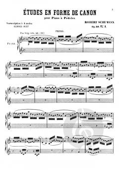 6 Etudes/canon 4 Mains von Robert Schumann 