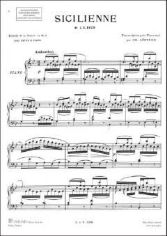Sicilienne en mi bemolle von Johann Sebastian Bach 