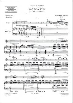 Sonate Violon/Piano von Edvard Grieg 