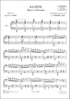 Alison Piano von Joseph Joachim Raff 