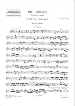 Six Concerts pour Trois Violons, Alto et Deux Bas von Jean-Philippe Rameau 