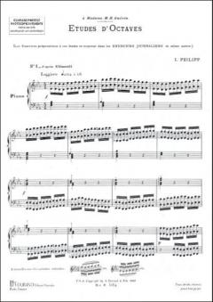 Etudes D'octaves Piano von Franz Philipp 