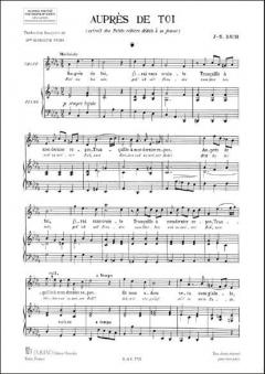 Aupres de Toi von Johann Sebastian Bach 