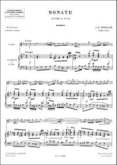 SONATE Nr. 7 LIVRE V EN MI m VIOLON/PIANO (D'INDY von Jean-Baptiste Senaillé 