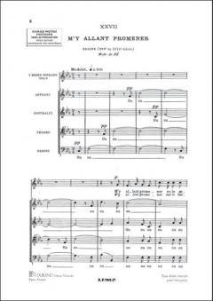 M'y Allant Promener Choeurs (Maurice Emmanuel) 