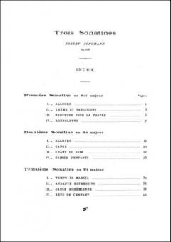 3 Sonatines Op. 118 von Robert Schumann 