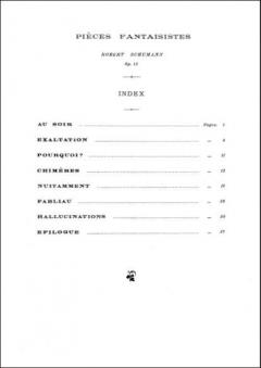 Pieces Fantaisistes Op. 12 Piano von Robert Schumann 