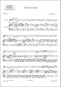 Sonates Violon/Piano von Joseph Haydn 