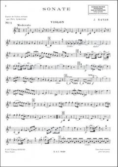 Sonates Violon/Piano von Joseph Haydn 