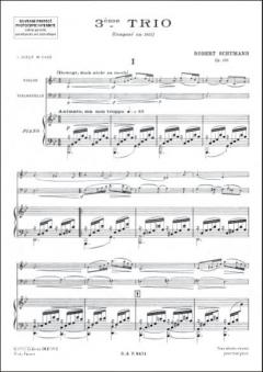 Trio Nr.3 Op. 110 Parties von Robert Schumann 