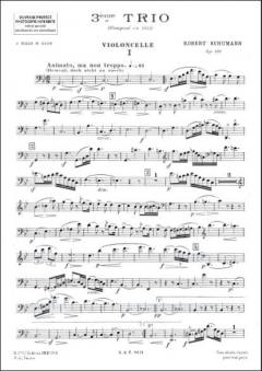 Trio Nr.3 Op. 110 Parties von Robert Schumann 