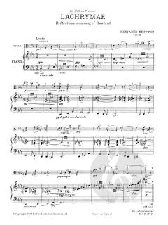 Lachrymae op. 48 von Benjamin Britten 