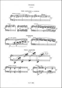 Oeuvres Completes, Volume III Fantaisies von Felix Mendelssohn Bartholdy 