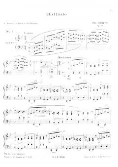 Ballades & Impromptus Piano von Frédéric Chopin 