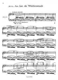 Annees De Pelerinage 1 Annee Suisse Piano (S.rie von Franz Liszt 