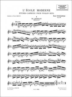 Etudes-caprices Op. 10 Violon Seul von Henryk Wieniawski 