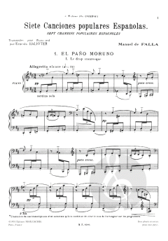 7 Chansons Populaires Espagnoles von Manuel de Falla 
