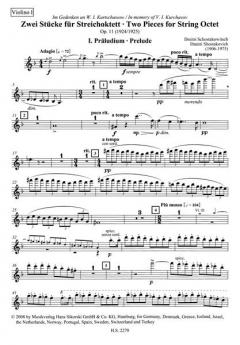 Präludium und Scherzo op. 11 von Dmitri Schostakowitsch für Streichoktett im Alle Noten Shop kaufen