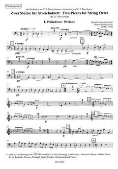 Präludium und Scherzo op. 11 von Dmitri Schostakowitsch für Streichoktett im Alle Noten Shop kaufen
