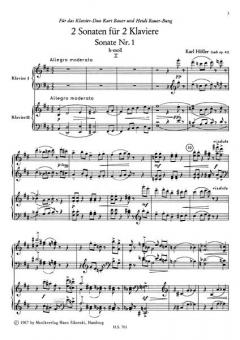 Sonate Nr. 1 h-moll nach op. 41 von Karl Höller für 2 Klaviere im Alle Noten Shop kaufen