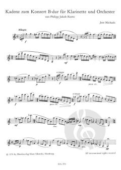 Concerto B-Dur op. 24 von Philipp Jakob Riotte für Klarinette (in B) und Orchester im Alle Noten Shop kaufen