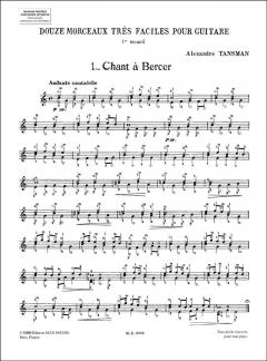 12 Morceaux très Faciles Vol. 1 von Alexandre Tansman 