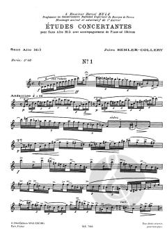Etudes Concertantes von Jules Semler-Collery 