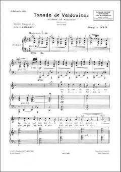 20 Chants Populaires Espagnoles Vol. 1 von Joaquin Nin-Culmell 