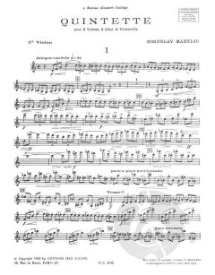 Quintette 1927 von Bohuslav Martinu 