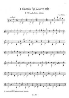 4 Skizzen von Hans Haider 